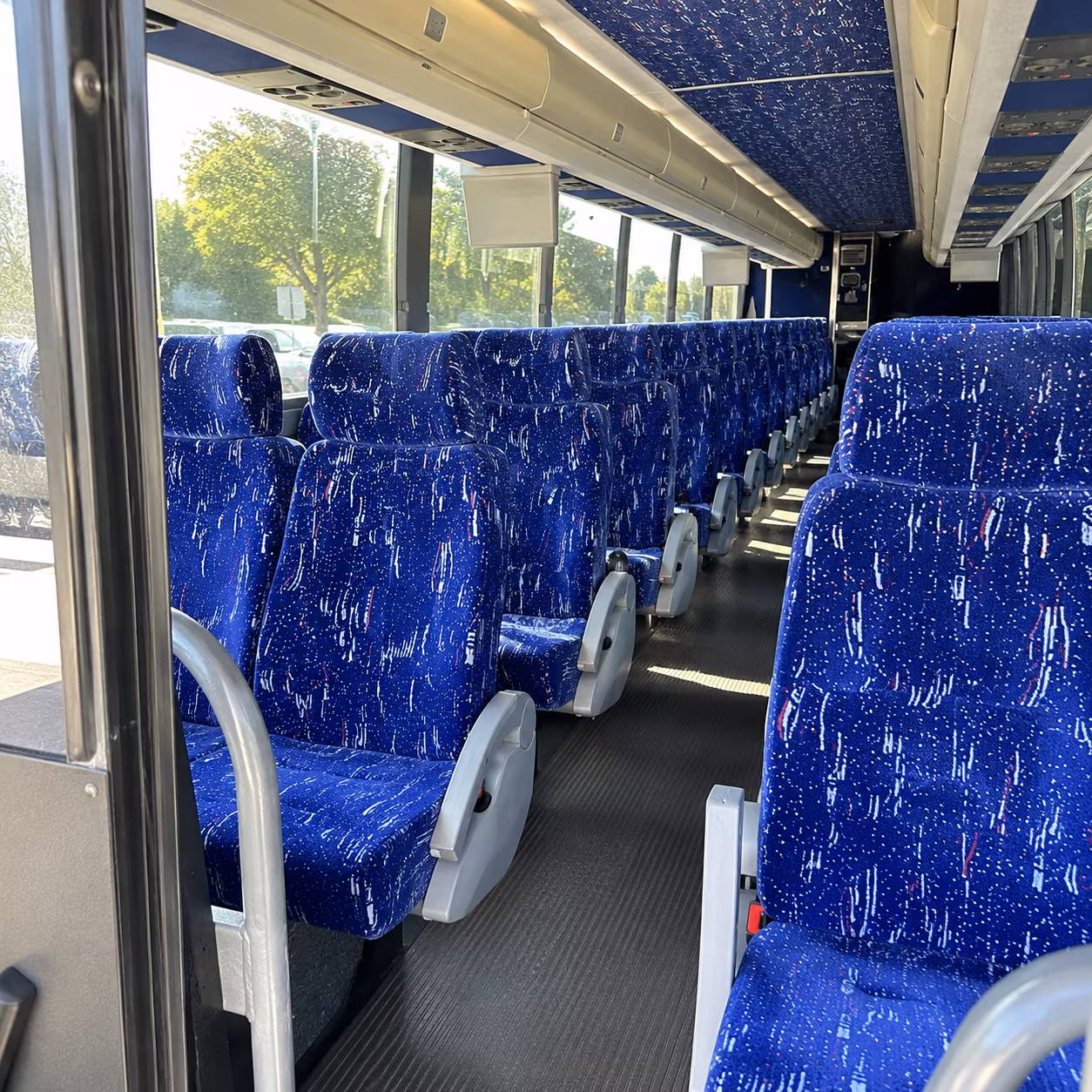 40-56 Passenger Charter Bus Interior