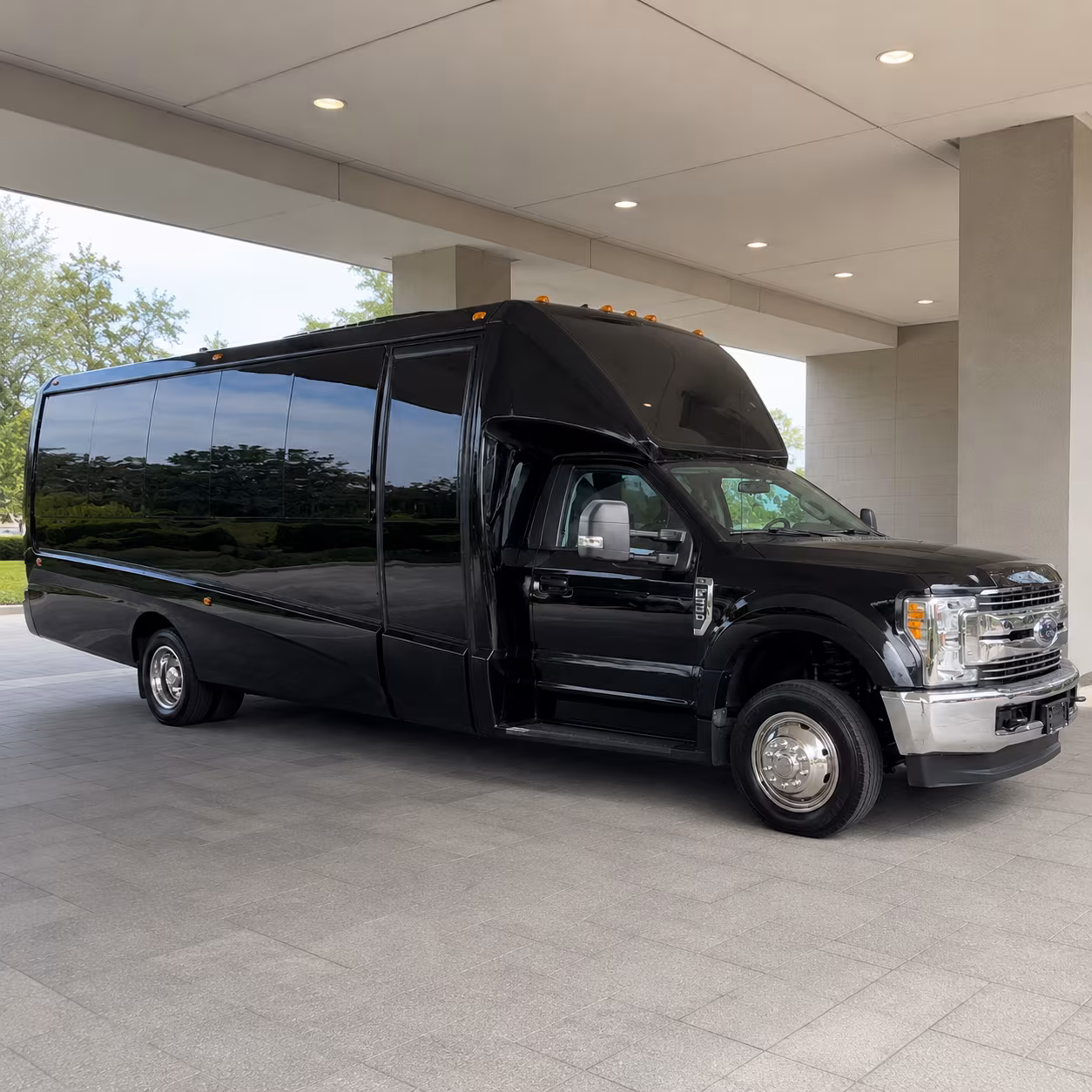 Interior of a party bus rental serving Memphis