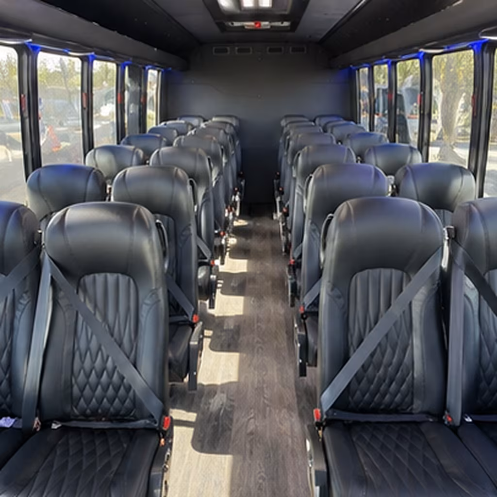 Memphis Airport Shuttle & Transportation party bus interior