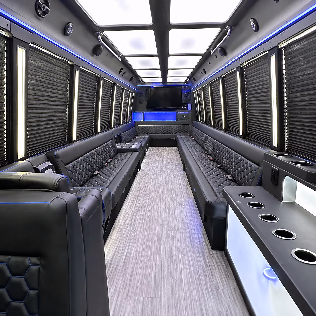 Memphis Bachelor & Bachelorette Transportation party bus interior