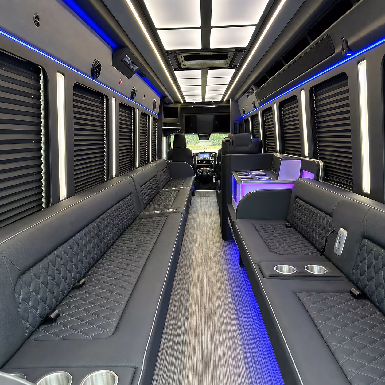 Memphis Concert & Music Festival Transportation party bus interior