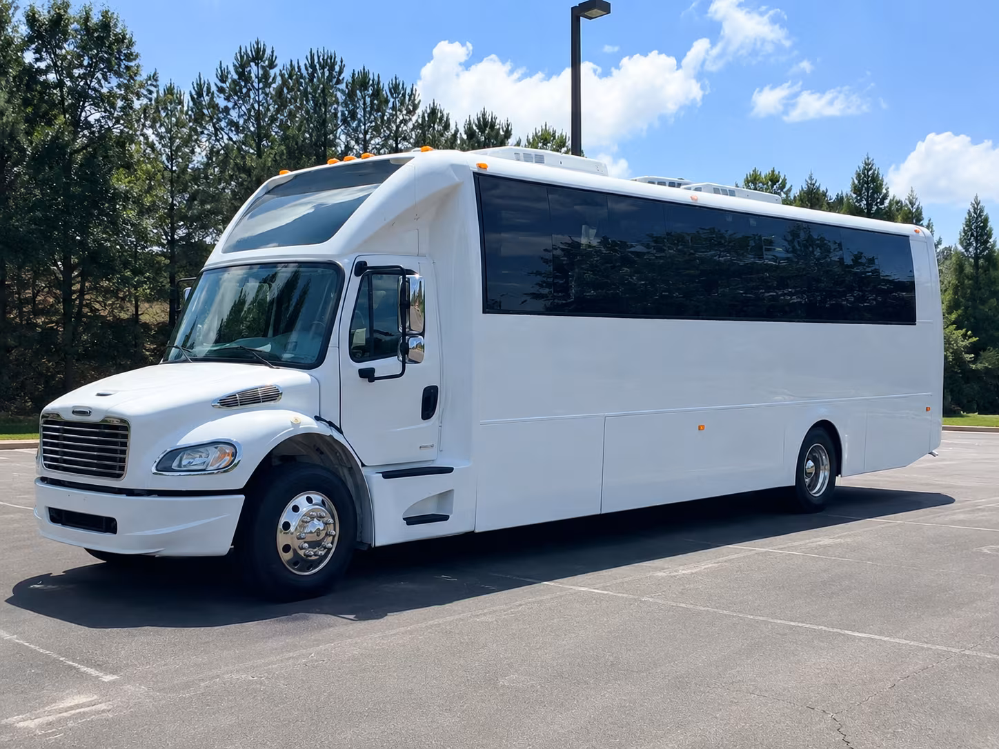 Memphis Sporting Event Transportation party bus exterior