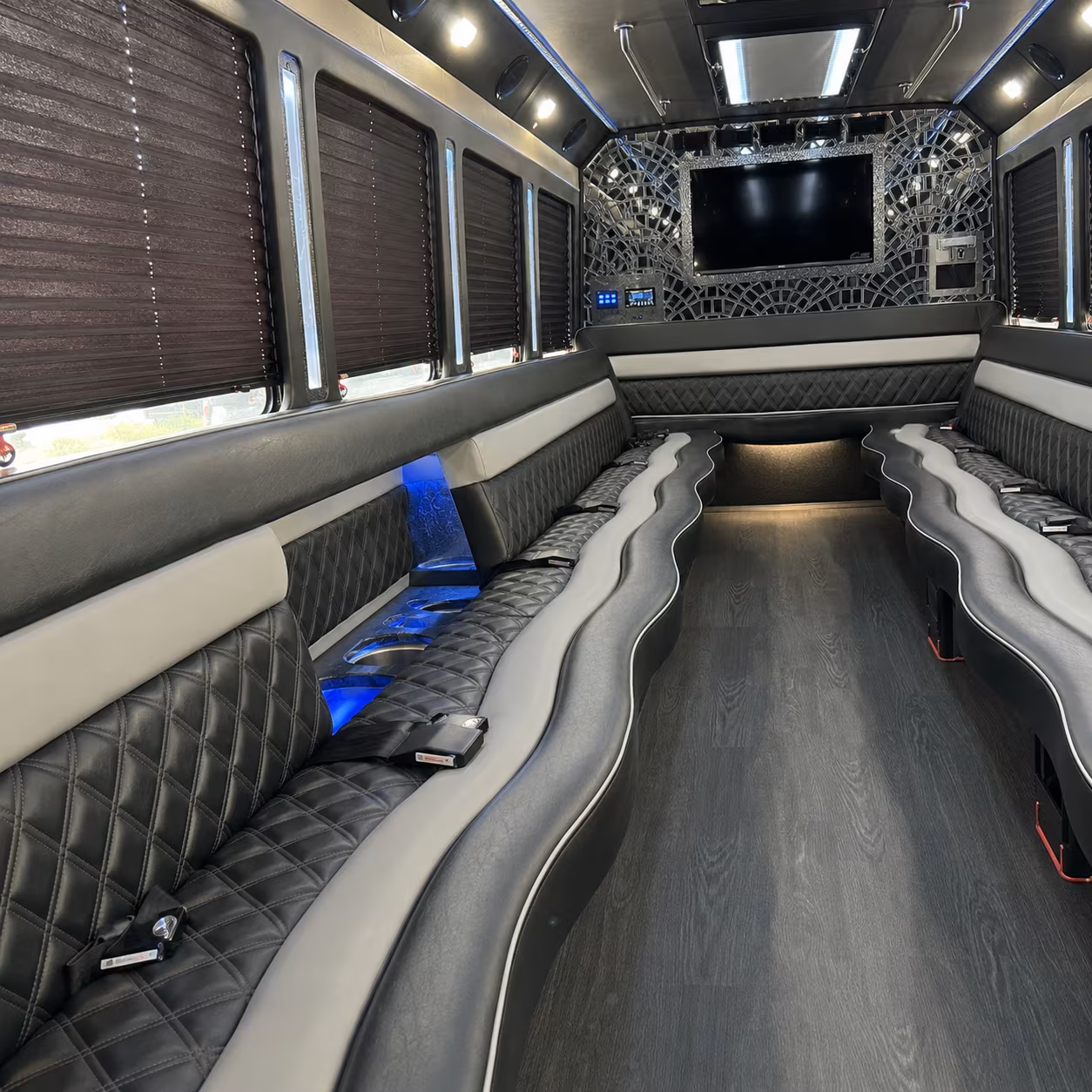 Memphis Winery Tour & Pub Crawl Transportation party bus interior