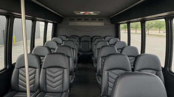 Interior of Charter Bus Company Memphis's 25 Passenger Mini Bus in Memphis