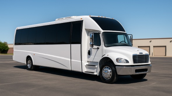 Exterior of Charter Bus Company Murfreesboro's 25 Passenger Party Bus in Murfreesboro