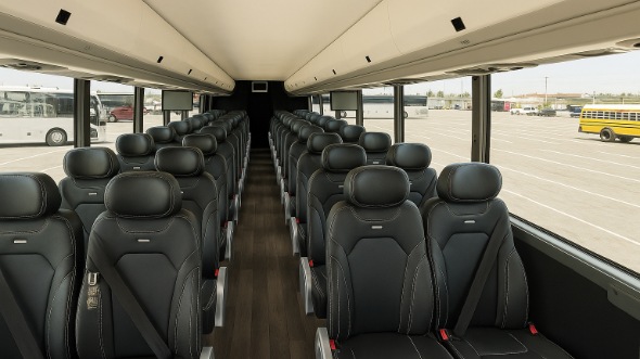 Interior of Charter Bus Company Memphis's 30 Passenger Minibus in Memphis