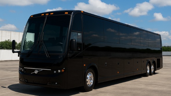 Exterior of Charter Bus Company Collierville's 40 Passenger Party Bus in Collierville
