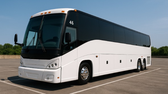 Exterior of Charter Bus Company Memphis's 45 Passenger Charter Bus in Memphis