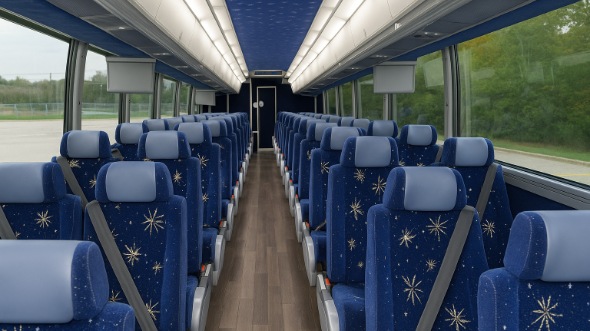 Interior of Charter Bus Company Memphis's 48 Passenger Charter Bus in Memphis