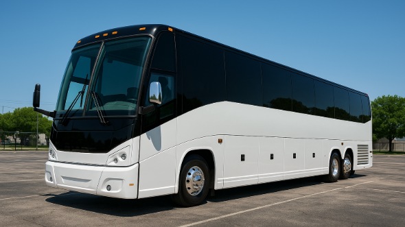 Exterior of Charter Bus Company Jackson's 50 Passenger Party Bus in Jackson