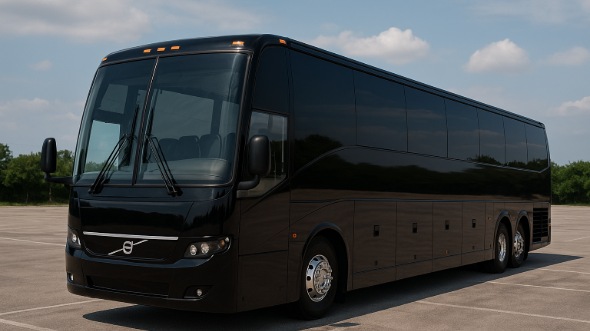 Exterior of Charter Bus Company Memphis's 56 Passenger Charter Bus in Memphis